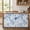 Lake Blue Gray, variant on Colorful Striped Cabinet Curtain 35"Wx35"L, Dustproof Under Sink Skirt with Self Adhesive Tape, Boho Rainbow Abstract Stripes Art Cabinet Curtain Cover for Kitchen Sink, Bathroom Vanity, Laundry Room