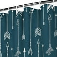 thumbnail image 4 of Extra Long Boho Shower Curtain 72x84 Inches - Vintage Floral & Tropical Leaves Pattern, Waterproof Bohemian Bathroom Decor with 12 Hooks, Tribal Rustic Style, 4 of 5