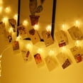 thumbnail image 4 of Guirnalda de luces con forma de corazón con clip para fotos, guirnalda de luces con clip para colgar fotos, decoración perfecta para la pared del dormitorio, 4 of 5