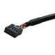 thumbnail image 3 of Adaptador de cable para placa base de 12 cm, USB 3.0, conector macho de 19 pines a conector hembra de 9 pines, con funda de PVC, color negro, 3 of 6