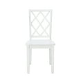 thumbnail image 4 of Linon Delia 5 Piece Wood Dining Set Lightly Burnished Edges in Antique White, 4 of 10