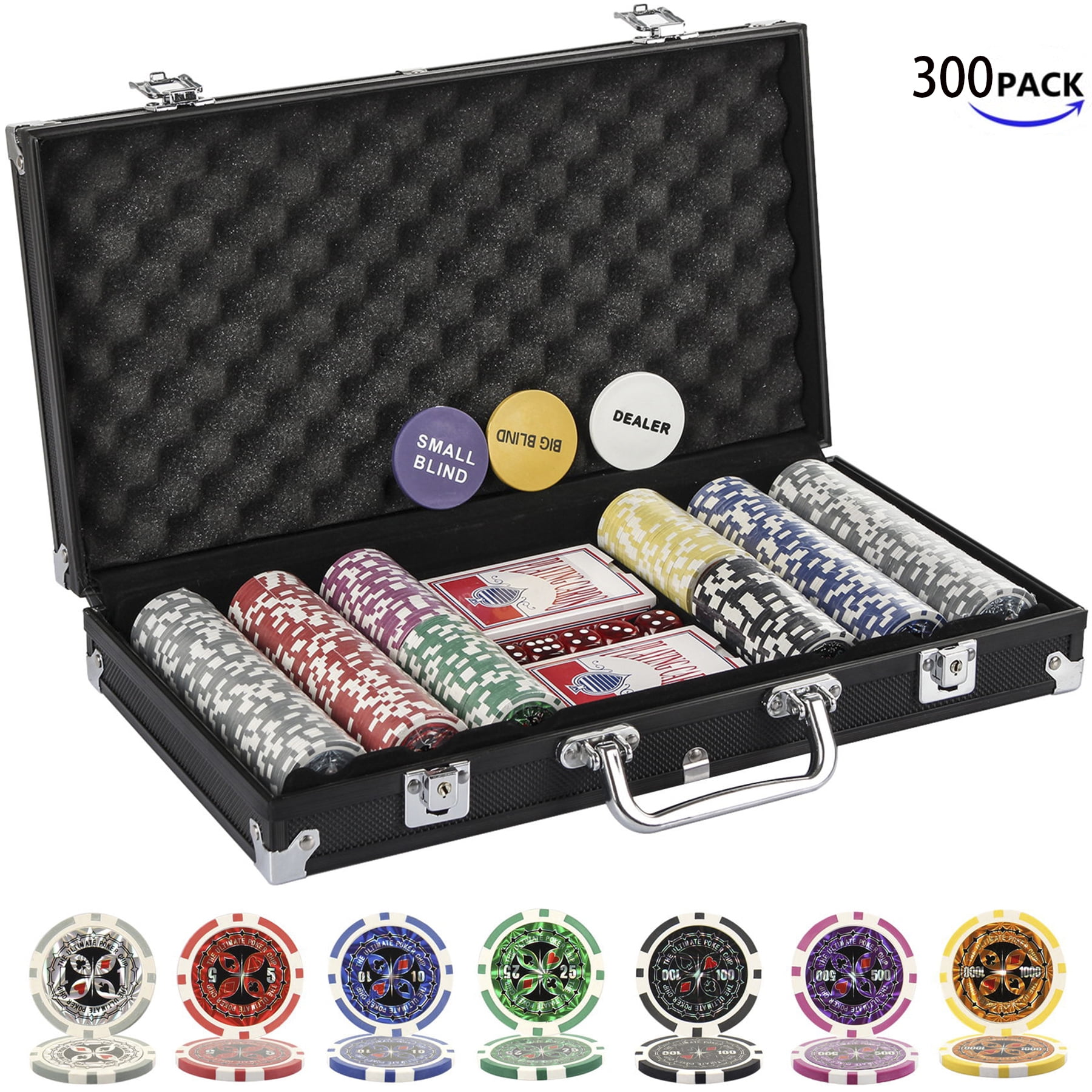 NEW 500 PC Poker Knights 13.5 Gram Clay Poker Chips Bulk Lot Mix or Match Chips 