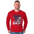 thumbnail image 4 of 4th of July Patriotic Skateboard Plus Size Crewneck Graphic Tee Shirt Brisco Brands 2X, 4 of 6