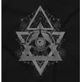 thumbnail image 2 of Triangle Eye Star Symbolic Spirit Plus Size Long Sleeve Graphic Tee Shirt Brisco Brands 2X, 2 of 3
