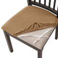 thumbnail image 1 of Funda de silla con correa para silla de ocio, silla de comedor, hotel, hogar, tejido de vellón de maíz elástico, 1 of 5