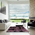 thumbnail image 6 of Ahgly Company Indoor Rectangle Abstract Raspberry Purple Abstract Area Rugs, 6' x 9', 6 of 6