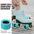 thumbnail image 4 of 4 Pcs Roues de Patin Roues de Remplacement Double Rangée Pièces de Patins à Roulettes, 4 of 6