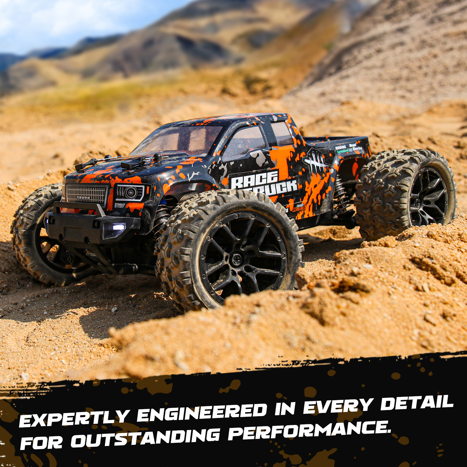 HAIBOXING 1:18 18859 All Terrain RC Truck – 36 KPH 4WD Electric – Green/Black