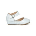 thumbnail image 2 of New Girl Little Angel Sophie-976D Ankle Strap d'Orsay Ankle Strap Low Wedge, 2 of 5
