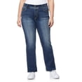 thumbnail image 2 of WallFlower Women's Luscious Curvy Bootcut Mid-Rise Insta Stretch Juniors Jeans (Standard and Plus), 2 of 6