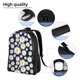 thumbnail image 5 of Easygdp Daisy Floral Mochila Versátil y Elegante: Comodidad, Almacenaje y Durabilidad para la Universidad, Trabajo, Viajes y Uso Diario, 5 of 8