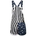 thumbnail image 5 of Loalirando S-4XL Independence Day Women's Overalls USA Flag Adults Jean Shorts Romper 4th of July Jumpsuit, 5 of 6