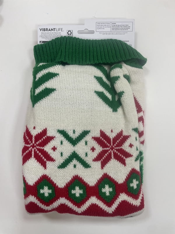 Vibrant Life Holiday Christmas Tree Truck Sweater for Dogs, Multicolor, XL