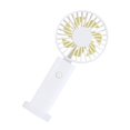 thumbnail image 4 of Mini ventilador portátil de mano, elegante, compacto, con 3 velocidades, USB, para escritorio, personal, pequeño, para oficina, viajes, para niñas y mujeres. Blanco, 4 of 9