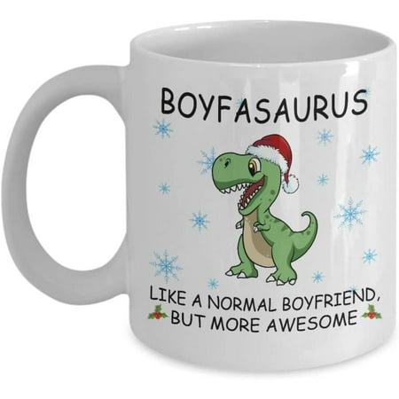 

Boyfasaurus Like A Normal Boyfriend But More Awesome Coffee Mug Christmas Boyfriend Dinosaur Gift Tea Cup