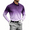 Purple, variant on TKKCS Mens Gradient Long Sleeve Polo Shirts- Stretch Lightweight Casual Regular Fit Golf Shirts Blue Size 2XL