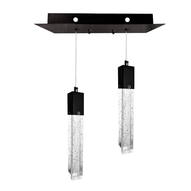 Lámpara de Techo con Chip LED Cristal Cortado Star 2 Luces