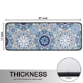 thumbnail image 5 of Kitchen Rugs Sets Of 2,Blue Ethnic Mandala Pattern Anti Fatigue Kitchen Mat Rugs Non Slip Washable,Decorative Kitchen Floor Mats for Kitchen,Sink,Laundry,17"x47"+17"x47", 5 of 5