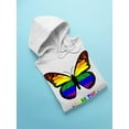 thumbnail image 3 of Butterfly, I Am The Rainbow Hoodie Women -Smartprints Designs, Female 4X-Large, 3 of 4