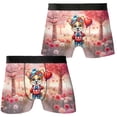 thumbnail image 3 of Happy Valentine’s Day Adorable Corgi Puppy Holding Heart Balloon All Over Print Boxer Briefs Underwear for Men Dad Welsh Corgi Dog Lover Gifts Idea - 00030, 3 of 6