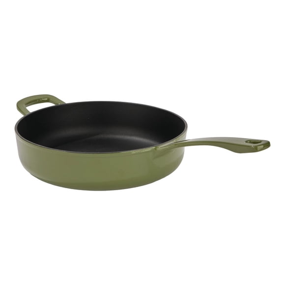 Chuck Hughes Poêle Profonde en Fonte, 3,75 L (4 qt) Vert