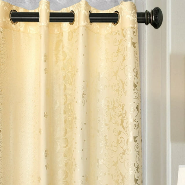 Dolce Mela DMC716 Window Semi-Blackout Curtain / Drape Panel, Ambassador