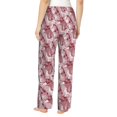 thumbnail image 3 of Picia Orchids Flowers Womens Soft Woven Cotton Elastic Waistband Sleep Pajama Pant Lounge Sleep Pant With Pockets And Drawstring-Small, 3 of 9
