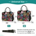 thumbnail image 4 of FORMRS Insulated Lunch Bag Unisex Large Capacity with Shoulder Strap, Vibrant Flowers Pattern, 4 of 6
