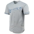 thumbnail image 2 of Men's Majestic Gray Kansas City Royals Team Official Jersey, 2 of 3