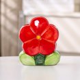 thumbnail image 6 of Floral Pattern Ceramic Desktop Holder Vase - Versatile Decorative Organizer for Brushes Writing Supplies and Decor, 6 of 6