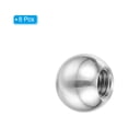thumbnail image 3 of Uxcell Bouton Écrous à Bille M5x10mm, 8 Pack Filetage Acier Inoxydable 304 Couvercle à Vis Rond pour Trou de Store, Argent, 3 of 6