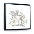 thumbnail image 3 of Designart 'Bouquet of Flowers and Perfume Bottle II' Traditional Framed Canvas Wall Art Print, 3 of 5
