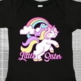thumbnail image 4 of Inktastic Little Sister Unicorn Girls Baby Bodysuit, 4 of 5