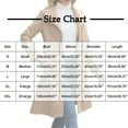 thumbnail image 3 of ClodeEU Women Single Breasted A Lined Winter Coat, Mid Long Wool Coat,Fashion Outerwear Trench Coat Coffee,Womens Plus M, 3 of 8