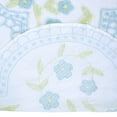 thumbnail image 5 of Better Trends 102" x 110" Bedspread For Queen Size Bed 100% Cotton Soft & Breathable Bedding Luxurious Floral Design, Machine Washable (Blue) Bloomfield Collection, 5 of 6
