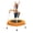Orange, variant on Leumius 28inch Mini Trampoline with Handle for Kids,Indoor Outdoor Small Rebounder Trampoline for Boys and Girls,Orange