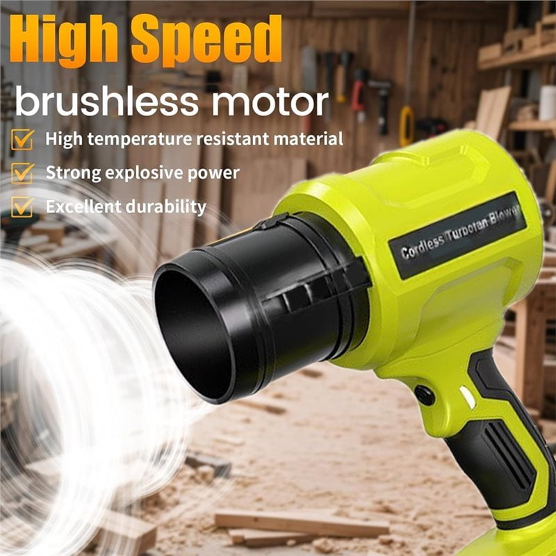 Cordless 18V For Ryobi Battery Powered Turbofan Blower 40000RPM Jet Fan Air Blower For Lawn Care Patio Cleaning Dust Remova