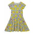 thumbnail image 1 of Pokemon Robe Patineuse Grise à Manches Courtes pour Filles, 1 of 6
