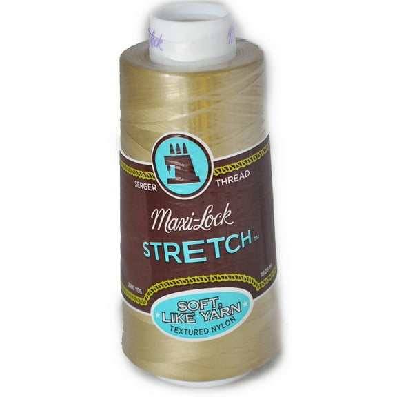 A&E Maxi Loack Stretch Textured Nylon Khaki Serger Thread MWN-32365