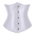 thumbnail image 2 of Pirate Corset Off The Shoulder,Gothic Underbust Boned Corsets for Women,Gothic Underbust Shapewear Top,Fashion Womens Sexy Satin Vintage Underbust Waist Training Corset Bustier, 2 of 4