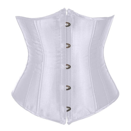 

CALAFEBILA 2023 Corset Waist Trainer Fashion Women s Plus Size Boned Corsets Shapewear Outfit Solid Sexy Underwear Shapewear Bustier Tops For Women
