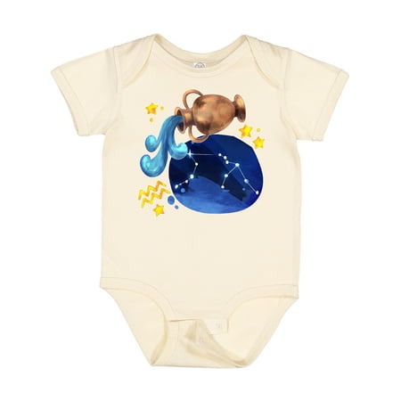 

Inktastic Aquarius Constellation Zodiac Sign Illustration Gift Baby Boy or Baby Girl Bodysuit