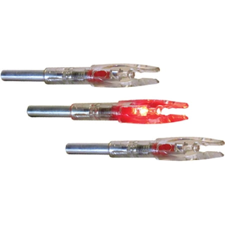 Game Warning Systems 32000 GWS Lighted S Red Hunting Arrow Shaft Nocks 3-Pk