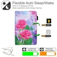 thumbnail image 4 of Allytech Compatible with Galaxy Tab A8 Case [10.5" 2021], Flower PU Leather Anti-Slip Folding Stand [Magnetic Closure] [Card Slots] [Pen Holder] Case for Samsung Galaxy Tab A8 SM-X200/X205, Pink Rose, 4 of 6