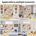 thumbnail image 5 of Brown Farmhouse Kitchen Curtains Window Panels, Retro Country Stars Rustic Branches Berry Insulated Window Treatment Curtain, Grommet Curtains for Bedroom/Living Room/Bathroom, 2 Piece 42"Wx54"L, 5 of 8