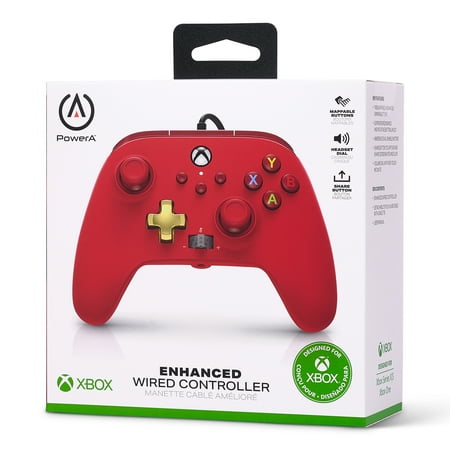 PowerA Enhanced Wired Controller for Xbox Series X|S - Red