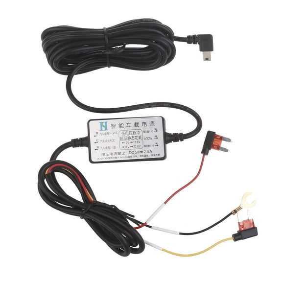 USB Car Power Box Adapter Cable Cord 12V~30V Input 5V2.5A Output DashCam Hardwire Conversion Cable Line