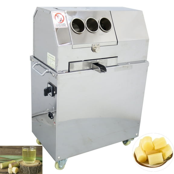 3 Rollers Sugarcane Ginger Press Juicer Electric Commercial 110V 1500W