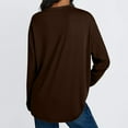 thumbnail image 4 of Oversized Womens Long Sleeve Shirts Casual Loose Crewneck Tshirts Tunic Tops Cute Y2K Basic Tees, 4 of 7