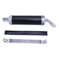 thumbnail image 1 of Silenciador de escape para motocicleta de 32 mm y 1,25 pulgadas, compatible con Honda Negro, 1 of 8